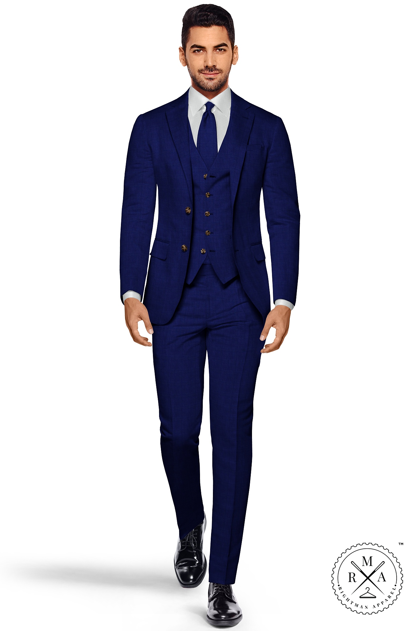 Blue TR Three Piece Suit With Gloss SU52